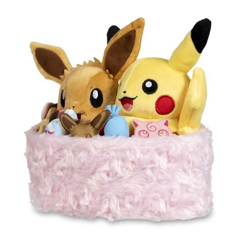 Seasonal Celebrations: Pikachu & Eevee Sweet Days Plush - 7 ¼ In ...