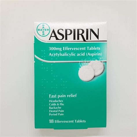 Bayer Aspirin 300mg Effervescent Tablets (18) - Glengarriff Pharmacy & Beauty Lounge