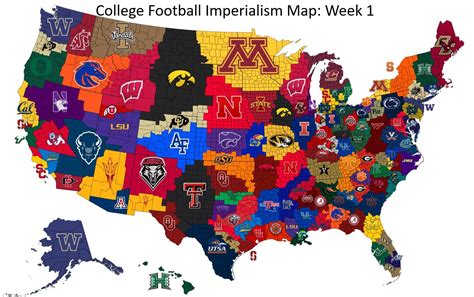 imgur.com | College football map, College football games, College football