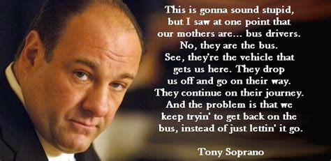 Tony Soprano | Sopranos quotes, Tony soprano quotes, Tony soprano