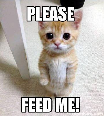 Meme Creator - Funny Please Feed ME! Meme Generator at MemeCreator.org!