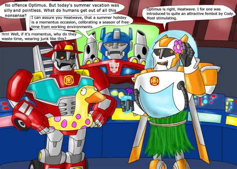 Rescue Bots' summer vacation - Contest entry by KrytenMarkGen-0 on DeviantArt