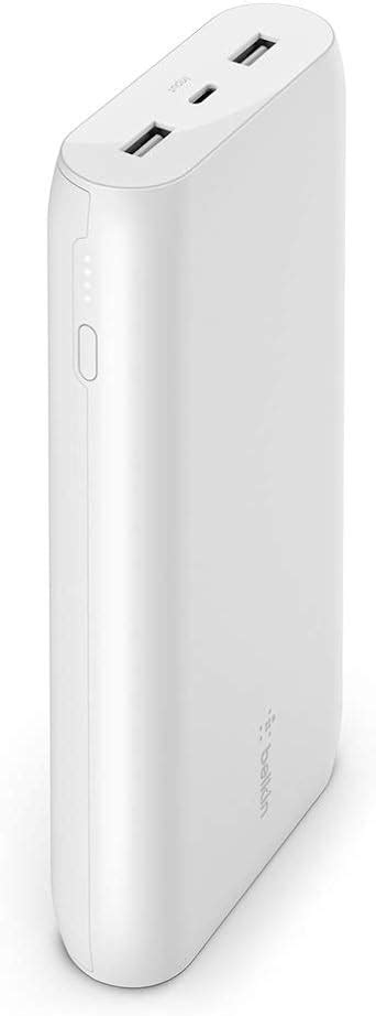 Amazon.com: Belkin BoostCharge 20k mAh Power Bank, Portable USB-C ...