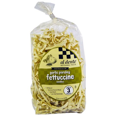 Al Dente Pasta, Garlic Parsley Fettuccine Noodles, 12 oz (341 g) - iHerb