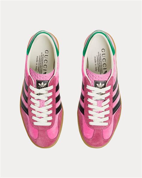 Adidas x Gucci Gazelle Pink Velvet Low Top Sneakers - Sneak in Peace