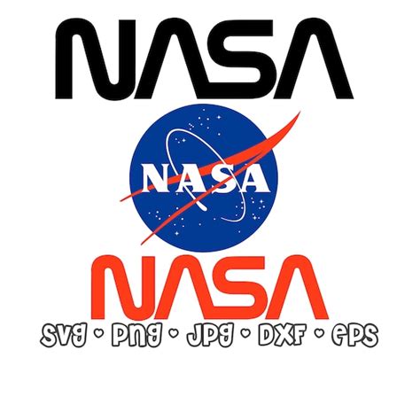 NASA Logo Clip Art Astronaut Emblem Vector Image File Svg Png | Etsy