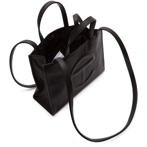 Telfar Medium Black Shopping Bag - www.myassignmentservices.com.au