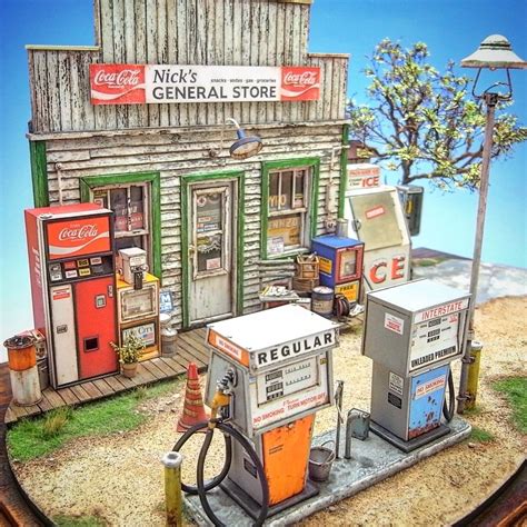 Nicks General Store 1/24th scale Aug. 2011. Completed | Scale model building, Model train ...