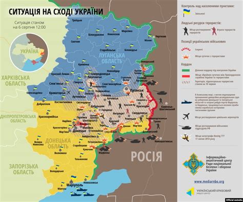 Ukraine Map 8/6: ATO pushed out of Yasynuvata, rebels move towards ...