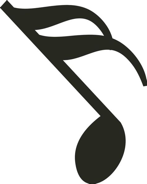 Black music note in flat style. 24283143 Vector Art at Vecteezy