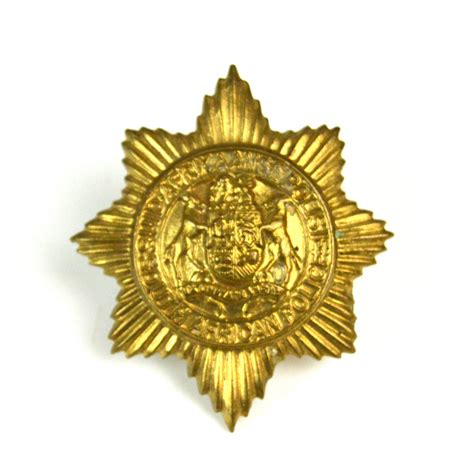 South African Police (Suid Afrikaanse Polisie) Gilt Cap Badge - Jeremy Tenniswood Militaria