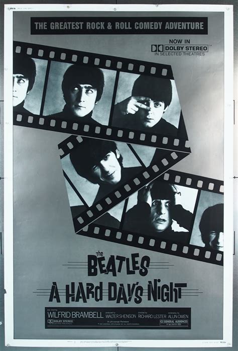 Original Hard Day's Night, A (1964) movie poster in VF condition for $110.00