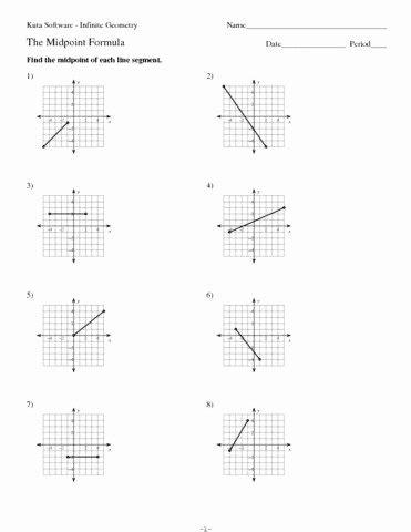 50 The Midpoint Formula Worksheet