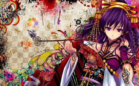 Anime Kimono Girl Wallpapers - Top Free Anime Kimono Girl Backgrounds - WallpaperAccess