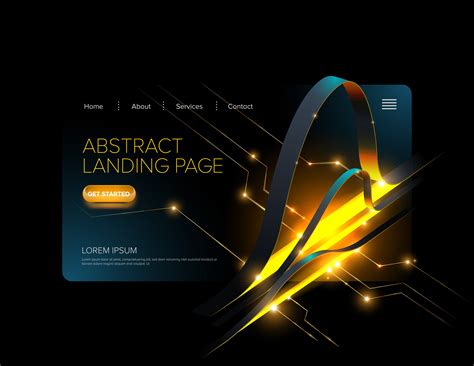 Abstract Landing Page Design 664520 Vector Art at Vecteezy