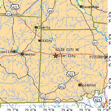 Siler City, North Carolina (NC) ~ population data, races, housing & economy