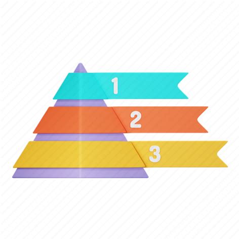 Pyramid, chart, template, diagram, presentation, layout, infographic 3D illustration - Download ...