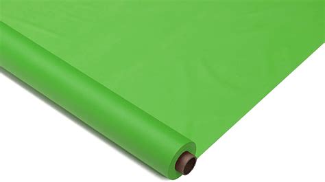 Exquisite 100 ft. x 40 in. Plastic Tablecloth Party Rolls - Disposable Plastic Roll Table Cover ...