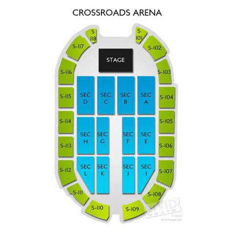 Crossroads Arena Seating Chart | Vivid Seats