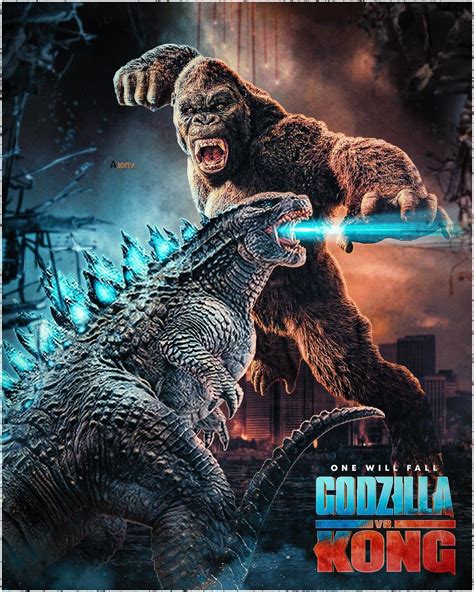 Godzilla vs Kong movie poster design. | Godzilla, Godzilla vs, King ...