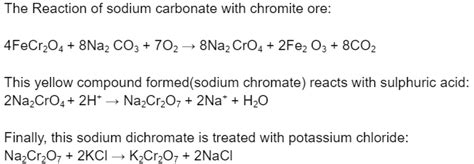 Chemical Properties Of Potassium Dichromate And Reactions.