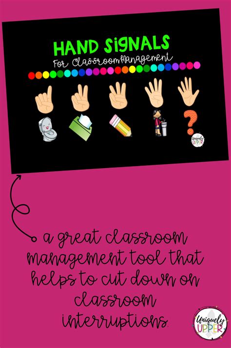 Hand Signals for Classroom Management | Hand signals, Classroom management, Classroom management ...