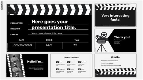 Movie Themed Powerpoint Template