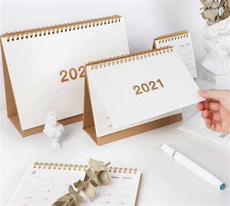 2020-2021 Minimalist Desk Calendar | Etsy