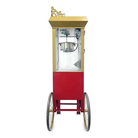 Gold Medal 2660GT Antique Deluxe Popcorn Machine w/ 6 oz Kettle & Gold ...