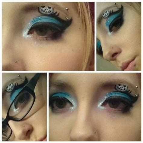 Jack Skellington inspired eye makeup | Eye makeup, Makeup, Halloween face makeup