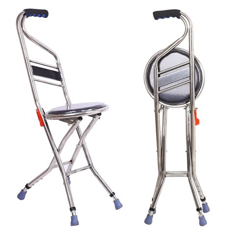 Buy Folding Canes with Seat, Folding Cane Seat 400 Lbs Capacity, Height ...