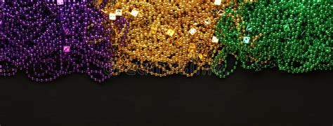 Purple, Gold, and Green Mardi Gras Beads Stock Photo - Image of purple ...