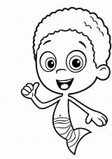 Goby From Bubble Guppies Coloring Page  Free Printable Pages sketch template