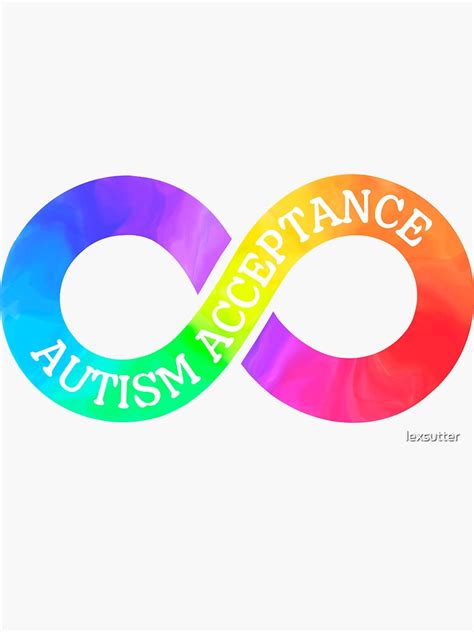 "Autism Acceptance Infinity Symbol" Sticker for Sale by lexsutter | Redbubble