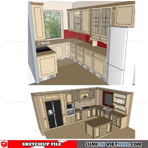 Kitchen Cabinet - Sketchup Models