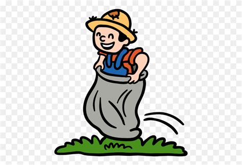 Sack Racing Clip Art Image - Sack Race Clipart - FlyClipart