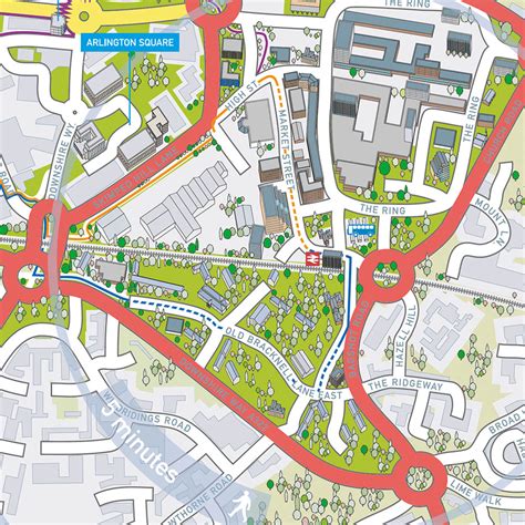 Wayfinding maps of Bracknell Industrial areas - Lovell Johns