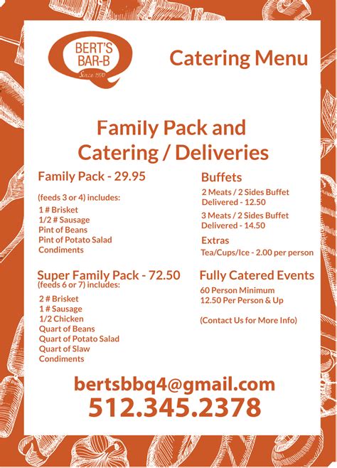 Catering - Bert's Bar-B-Q