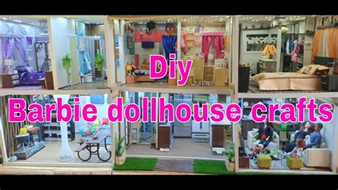 Diy Barbie Dollhouse Crafts - YouTube