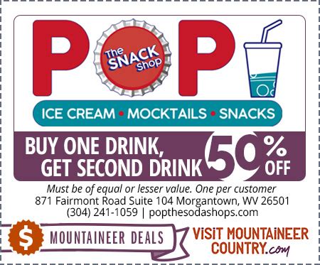 POP The Soda Shop [Coupon/Deal Inside] - VisitMountaineerCountry.com