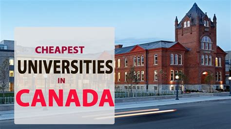 10 Cheapest Universities in Canada ( 2021 Tuition Review) - YouTube