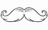 Best Mustache Coloring Page sketch template