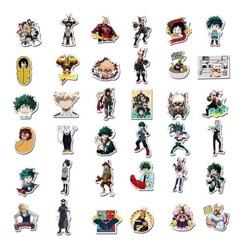 100Pcs My Hero Academia Character Stickers Decals - My Hero Academia Store