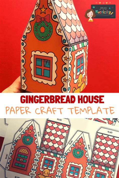 Gingerbread Paper House Model - Small | Primary Teaching Resources