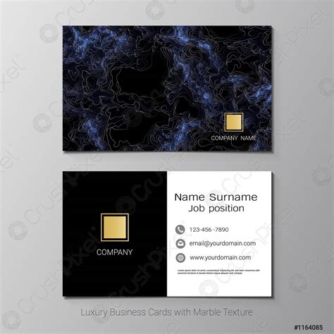 Luxury business cards vector template Simple style also modern and ...