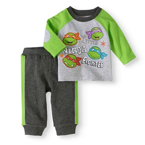 Newborn Baby Boy Long Sleeve T-Shirt and Pant 2pc Outfit Set - Walmart.com