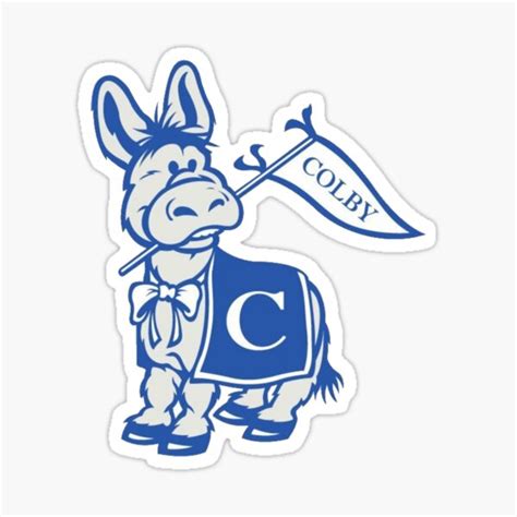 "Colby College Mule Mascot" Sticker for Sale by mayaf08 | Redbubble