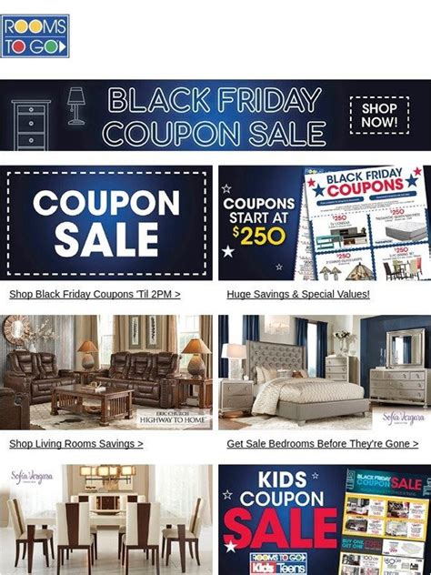 Rooms To Go: Today Only! Black Friday Coupons are Here. | Milled