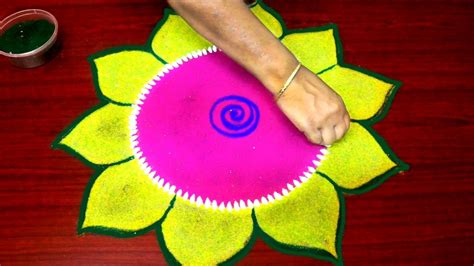 Flower Rangoli Designs For Competition | Best Flower Site