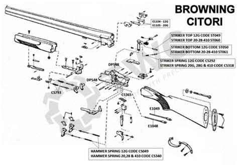 Firearm Spares - Shotgun Spares - Shotgun Spares by Make - Browning - T. W. Chambers & Co